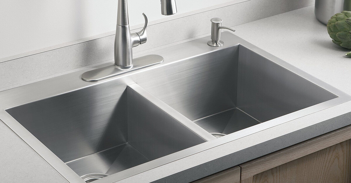 brown 1.5 bowl kitchen sink