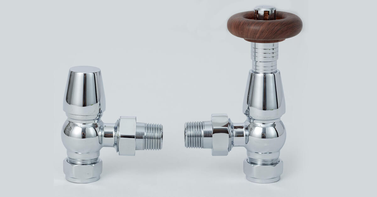 Thermostatic Manual TRV Radiator Valves 1/2″ x 15mm Angled Straight Rad Valve eBay