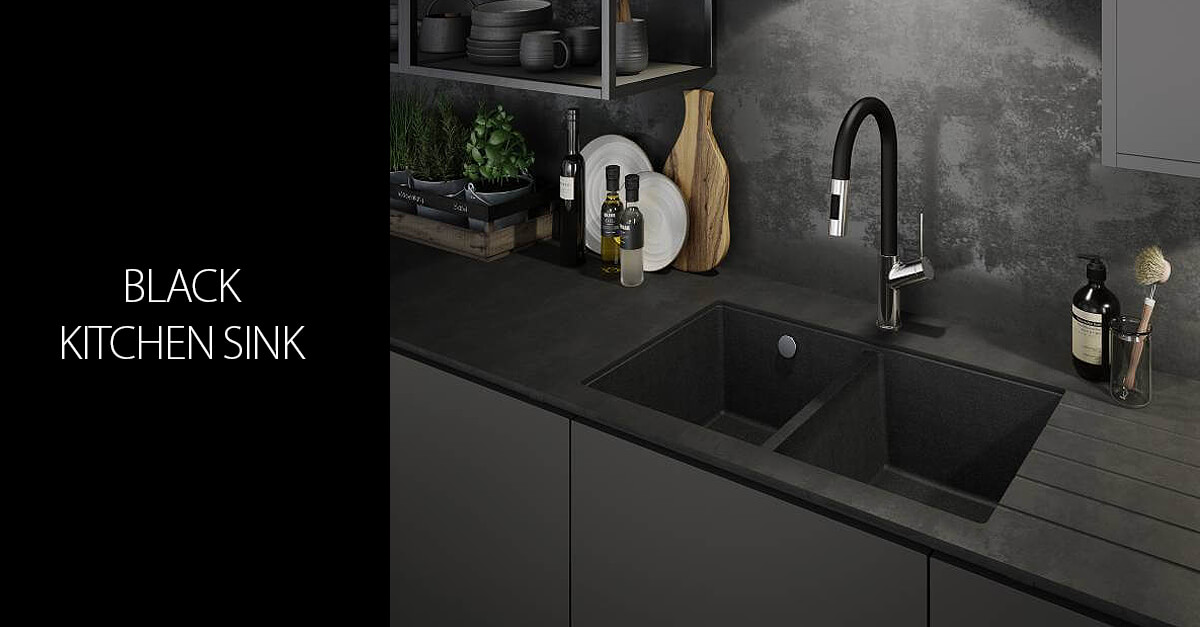 Black Kitchen Sinks | Matt & Ash Black Kitchen Sink Choices | QS