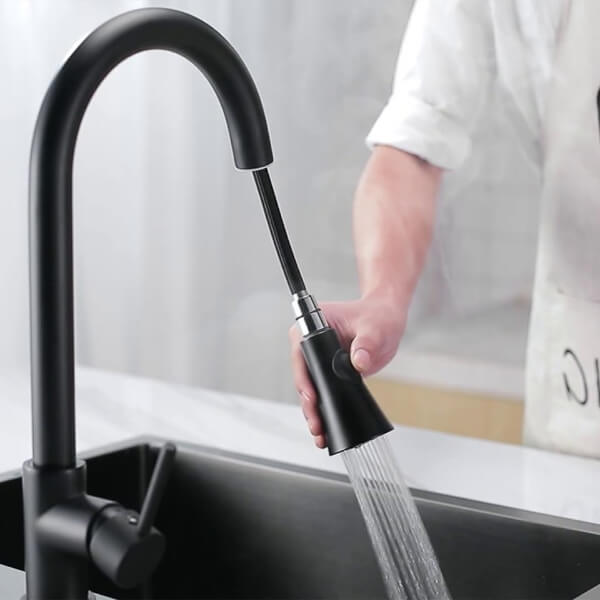 Pull-Down Black Tap